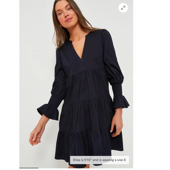 Pomander Place Dresses & Skirts - POMANDER PLACE by tuckernuck Navy Cotton Poplin Kenzo Dress sz M